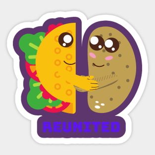 Taco and Potato Sticker